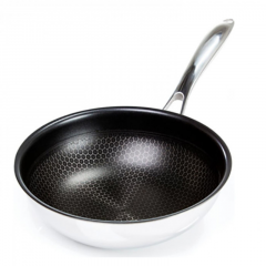 Chảo đáy từ 3 lớp sâu lòng Kims Cook Blackcube 24cm