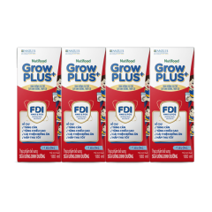 Lô 4 SPDD pha sẵn Grow Plus+ ít đường hộp 180ml