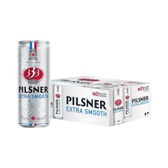 Thùng 24 bia 333 Pilsner Extra Smooth 330ml