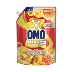 Nước giặt OMO Matic cửa trên tinh dầu nước hoa túi 1.8Kg